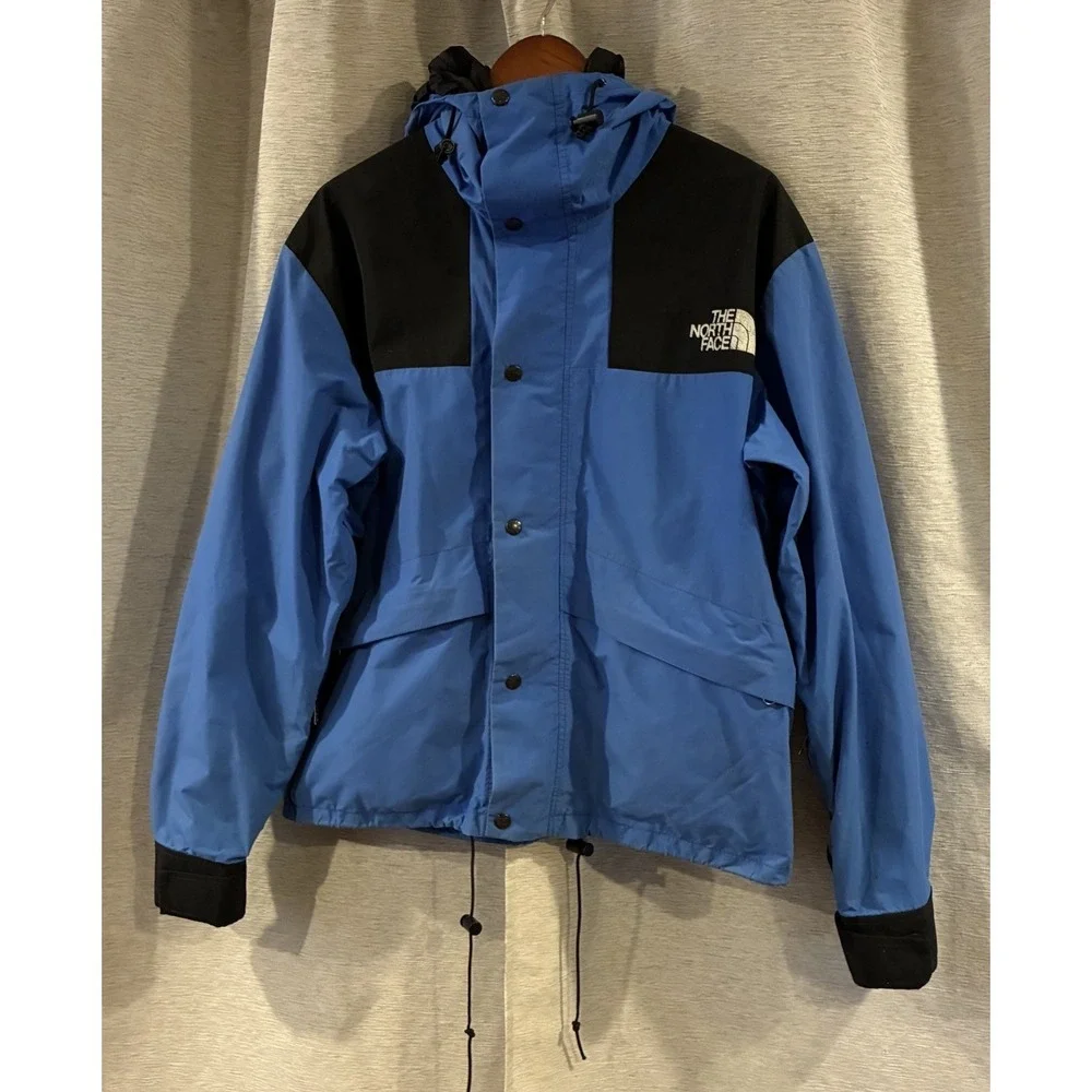 Vintage The North Face Jacket Mens Large Blue Black Mountain Guide Gore-Tex 90's